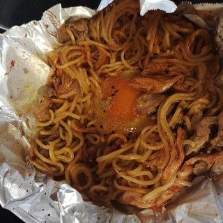 豚キム焼きそば玉子のせ